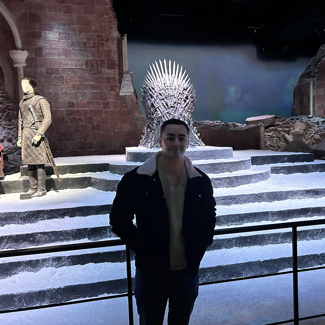 Me at the Game of Thrones studio tour